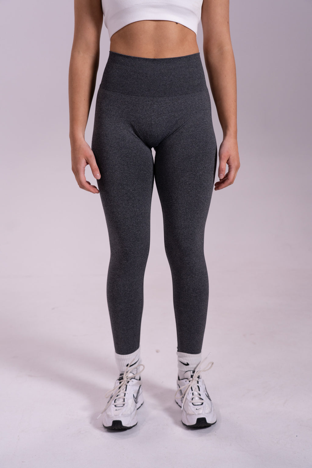 high rise leggings ~ space grey