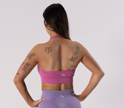 halter bra ~ fuchsia